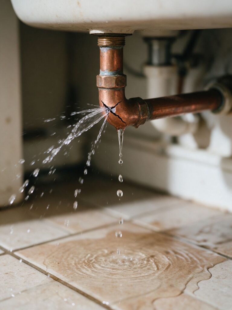 Dettaglio dell'intervento: pronto intervento idraulico a Padova per una perdita d'acqua